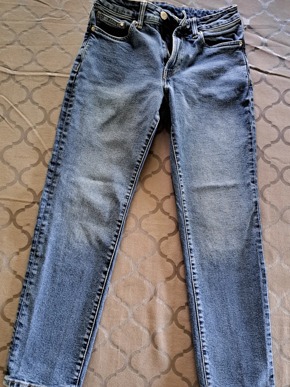 H&M Straight Regular Fit Denim Jeans 29x30 Light Wash